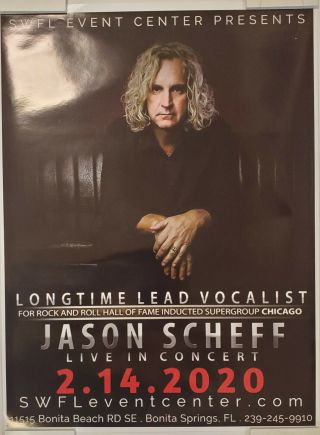 Jason Scheff Former Lead Singer Of Chicago Concert Poster