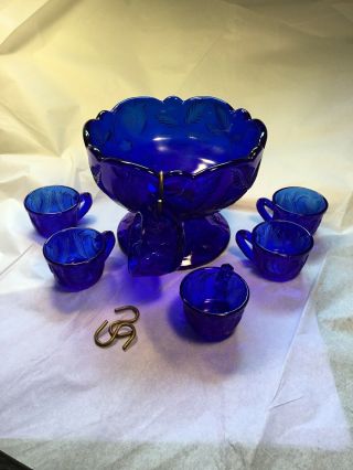 Vintage Cobalt Blue Glass Child 