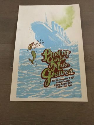 2000’s Pretty Girls Make Graves Chicago Concert Poster Litho Signed & Numbered