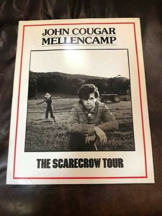 John Cougar Mellencamp Scarecrow 1985 Tour Book