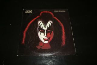 Kiss Gene Simmons Lp Near Includes Poster