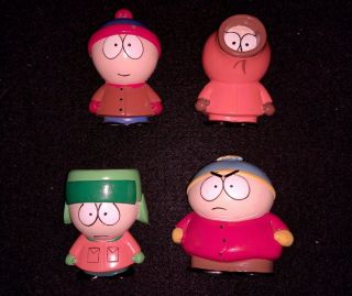 South Park Cartman Kyle Kenny Stan Vinyl Figures 1998 Fun 4 All Corporation
