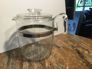 Vintage Pyrex 9 Cup Stove Top Coffee Pot 7759 Just Pot