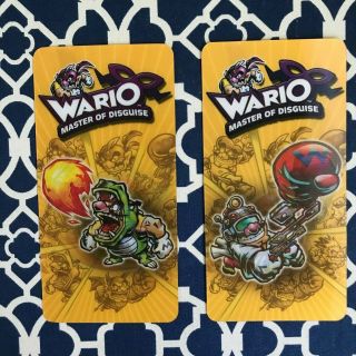 Nintendo Wario: Master Of Disguise Lenticular Bookmarks Set Of 2