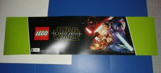 Xbox Lego Star Wars Force Awakens Store Display Toys R Us Promo Sign X - Box