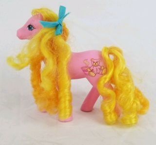 Vintage Hard To Find Mail Order Goldilocks Pink My Little Pony 1988 Hasbro Mlp