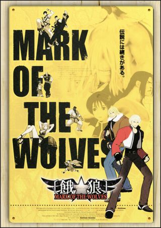 Garou Mark Of The Wolves Neo Geo Retro Arcade Metal Wall Tin Sign Art Poster