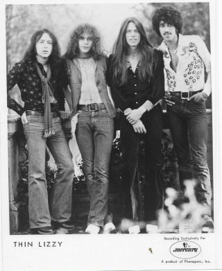 (2) Thin Lizzy 8x10 Publicity Photos (70 