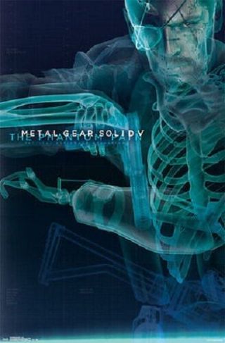 2014 Konami Metal Gear Solid V The Phantom Pain Xray Poster 22x34