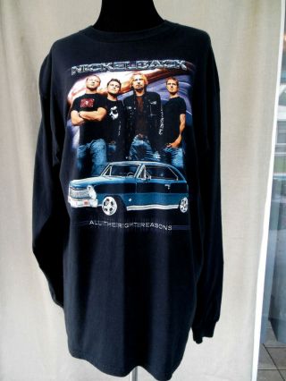 Nickelback " All The Right Reasons " 2005 Long Sleeve Tour Shirt