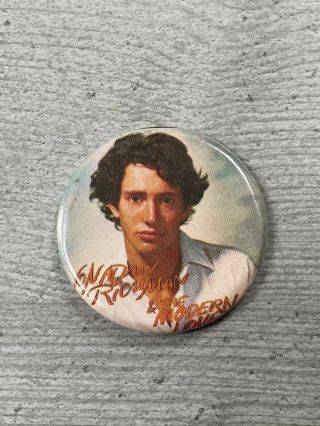 Jonathan Richman Modern Lovers 1970s Uk Vintage Pin Badge Punk Wave