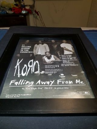 Korn Falling Away From Me Rare Radio Promo Poster Ad