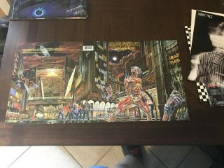 Iron Maiden Somewhere In Time 2x 1 Sided Promo Flat Poster