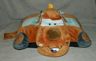 Disney Pixar Tow Mater Pillow Pets Cars Plush Pillow Tow Truck 17.  5 " X 18 " Open