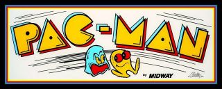 6 " Pac - Man Vinyl Sticker.  Vintage Video Game Decal For Car,  Laptop,  Console.