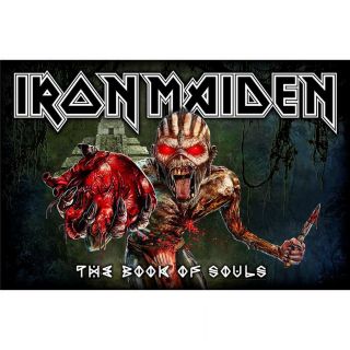Official Licensed - Iron Maiden - Book Of Souls Textile Poster Flag Metal