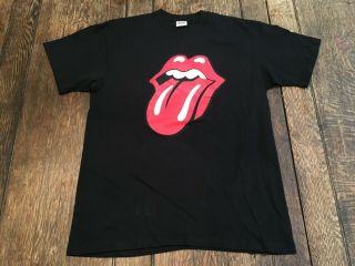 Vintage Rolling Stones Mens L Large Bridges To Babylon 1997 Tour Shirt Concert