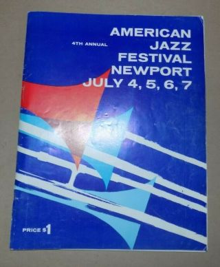 1957 Festival Of Modern American Jazz Program Newport Rhode Island