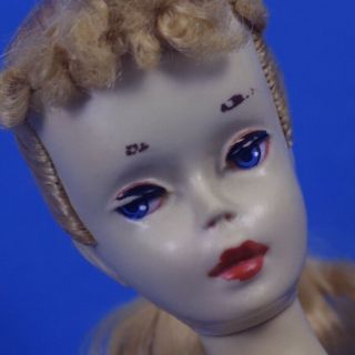 Vintage Mattel 3 Blond Ponytail Barbie,  Brown Eyeshadow :)