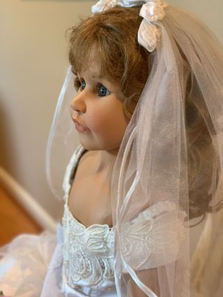 Gorgeous 46” MasterPiece Bride Doll Kathryn by Monika Peter Leicht 95/350,  Vinyl 3