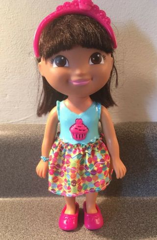 2013 Rare 9 " Dora The Explorer Sing & Celebrate Doll Cupcake Talking Singing 5pc