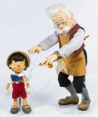 R.  John Wright " Geppetto & Pinocchio Series I - Marionette Rare 057/500