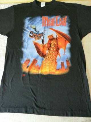 Vintage Meatloaf World Tour Concert Mens T Shirt 93,  94,  95 Everything Louder