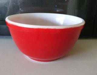 Vintage Pyrex Red Mixing Bowl 402