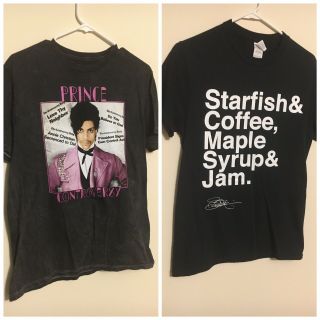 Pre Owned Prince Controversy Shirt Sz M And Starfish Coffee Sz Small Duo