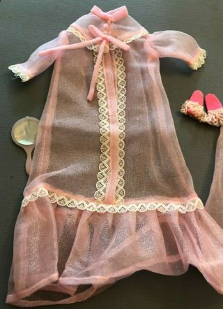 1967 era Japanese Exclusive Francie Doll Nightgown Robe MOD Vintage Barbie RARE 3