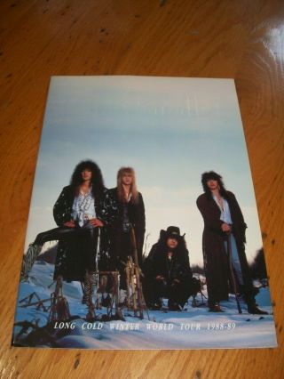 1989 Cinderella Long Cold Winter Tour Book (concert Program)