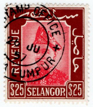 (i.  B - Bob) Malaya States Revenue : Selangor Duty $25