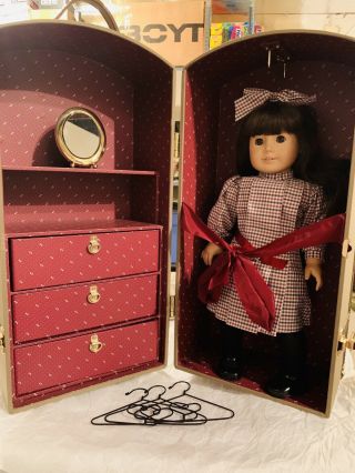 Retired Pleasant Company Samantha Parkington American Girl Doll & Trunk
