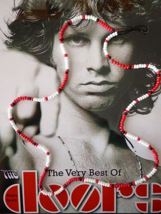 Jimbo Red Jim Morrison / Doors 1967 Young Lion Cobra Photo Shoot Bead Necklace