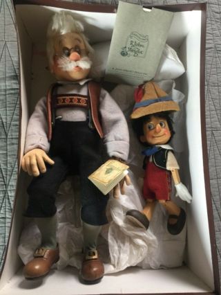 Rare John R.  Wright Geppetto & Pinocchio Dolls 250/250 Beauties