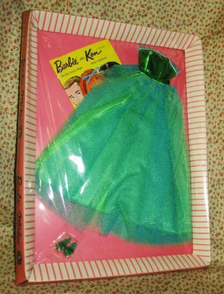 Vintage 1962 Nip Orig Boxed Barbie Midge Doll Senior Prom Gown 951 Dress