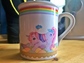 Very Rare My Little Pony Vintage Mug Twilight Sparkle - Fluttershy - Cotton Candy.