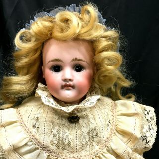 21 " Pouty Early Closed - Mouth - Kestner Antique Bisque Kid Lady Body German Doll