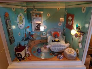 American Girl Ag Minis Illuma Blue Room And Diner Set