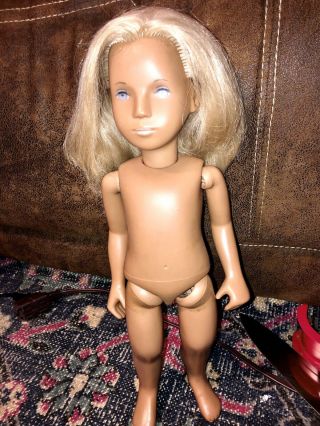 Vintage Sasha Doll 16.  5 Inches Full Blond Hair