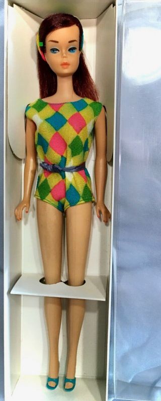 Vintage Barbie A/o Midnight/ruby Color Magic In Swimsuit Vhtf