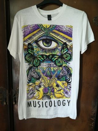 Prince Musicology T Shirt.  Paisley Park,  Sze Small Rare.  O2 Exhibit
