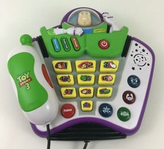 Vtech Buzz Lightyear Talking Light Up Phone Toy Story 3 Learning With Batteries