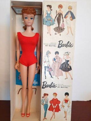 Vintage Titian Ponytail Barbie 7 In 850 Box