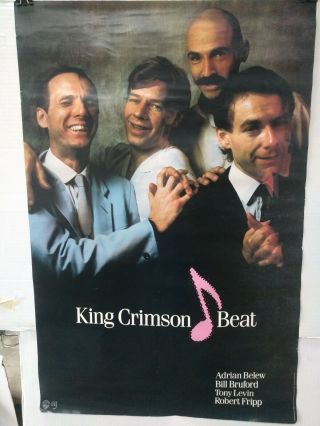 King Crimson " Beat " 1983 Promo Poster