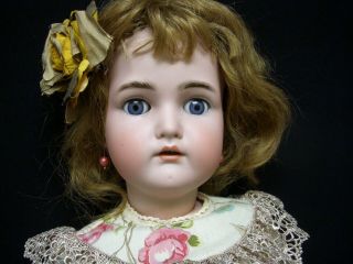 27” Antique German Bisque Head Doll –k R Simon & Halbig –