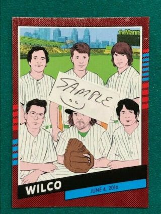 Wilco - Concert Card - Rare Collectible