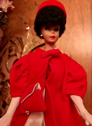Vintage Barbie: 2 BARBIE BRUNETTE IN RED FLARE “ COMPLETE” 1960s 939 2