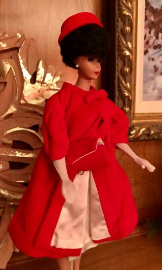 Vintage Barbie: 2 BARBIE BRUNETTE IN RED FLARE “ COMPLETE” 1960s 939 3