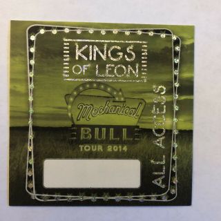 Kings Of Leon Mechanical Bull Tour 2014 All Access Backstage Pass Nashville
